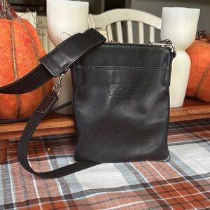 Coach Black Leather Crossbody Bag